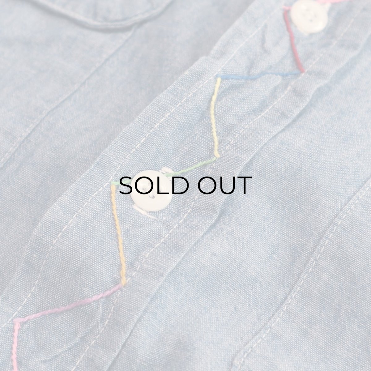 画像13: 70's BIG MAC COTTON CHAMBRAY EMBROIDERED WORK SHIRT (13)