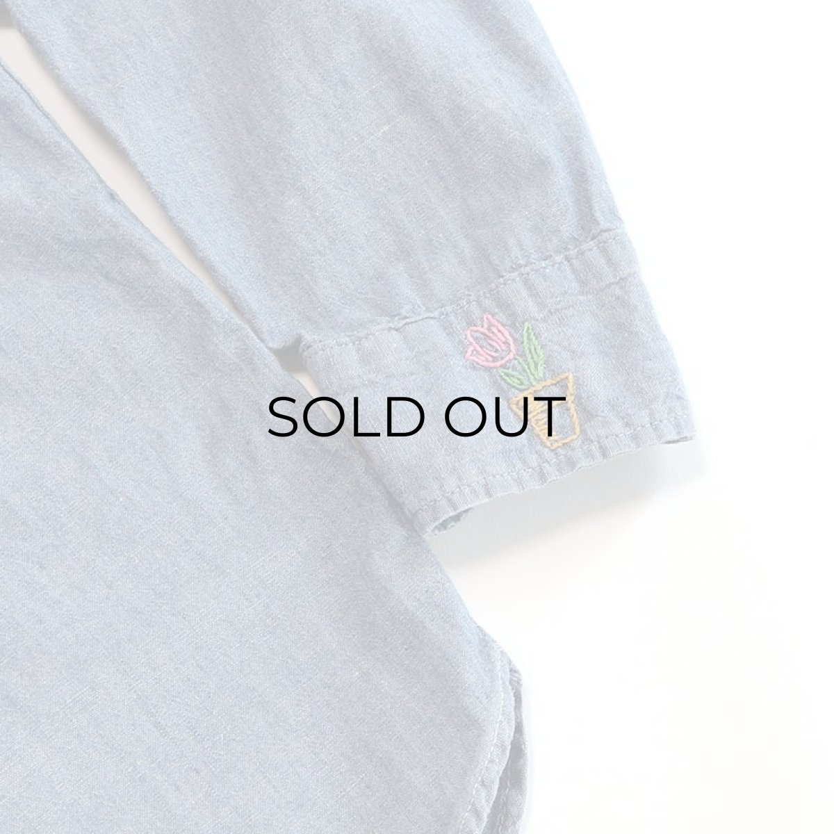 画像12: 70's BIG MAC COTTON CHAMBRAY EMBROIDERED WORK SHIRT (12)