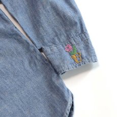 画像12: 70's BIG MAC COTTON CHAMBRAY EMBROIDERED WORK SHIRT (12)