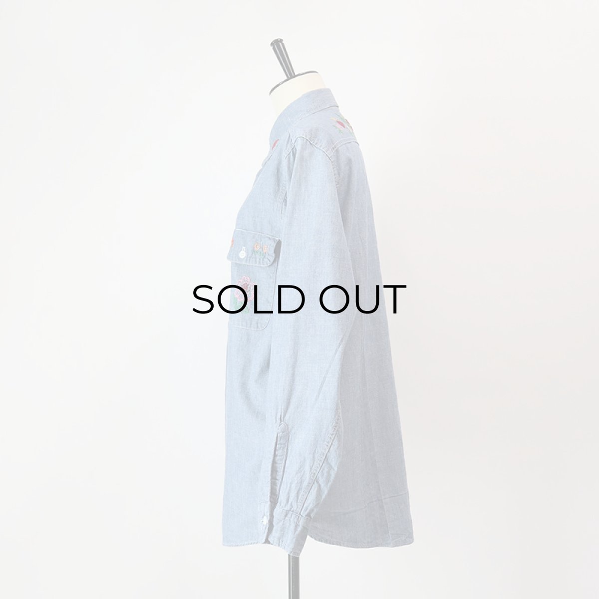 画像16: 70's BIG MAC COTTON CHAMBRAY EMBROIDERED WORK SHIRT (16)