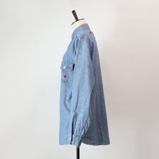 画像16: 70's BIG MAC COTTON CHAMBRAY EMBROIDERED WORK SHIRT (16)