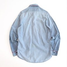 画像3: 〜70's Sears COTTON CHAMBRAY EMBROIDERED WORK SHIRT (3)