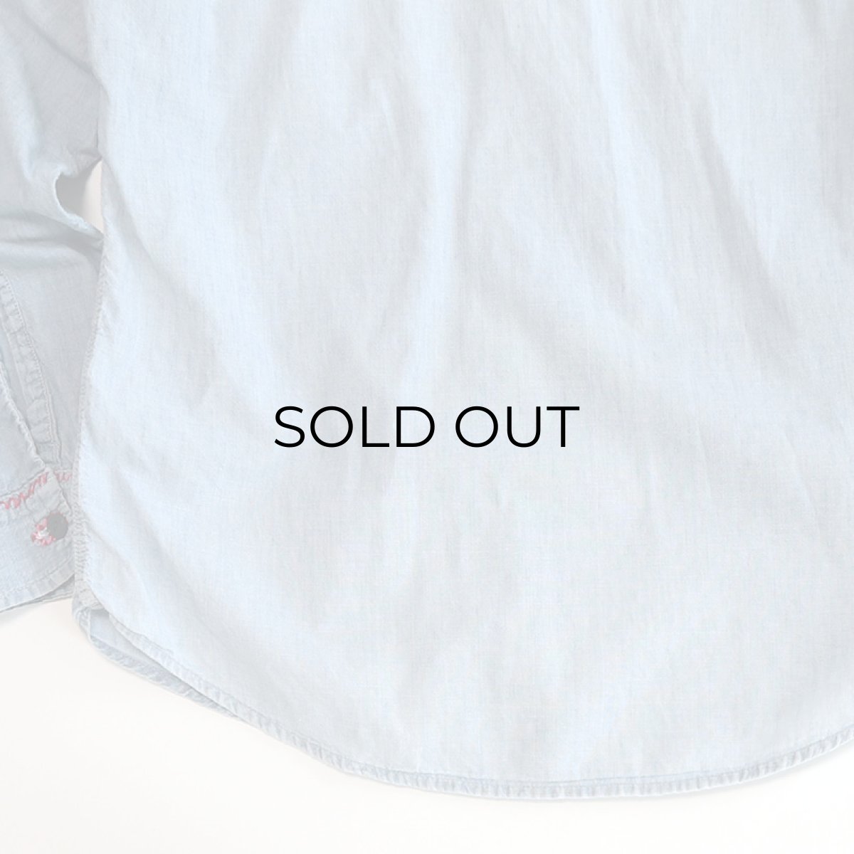 画像9: 〜70's Sears COTTON CHAMBRAY EMBROIDERED WORK SHIRT (9)