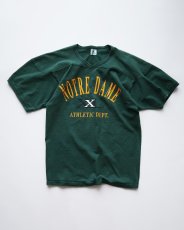 画像1: 90's GALT SAND HEAVY COTTON PRINT S/S FOOTBALL TEE "NOTRE DAME" "MADE IN USA" (1)