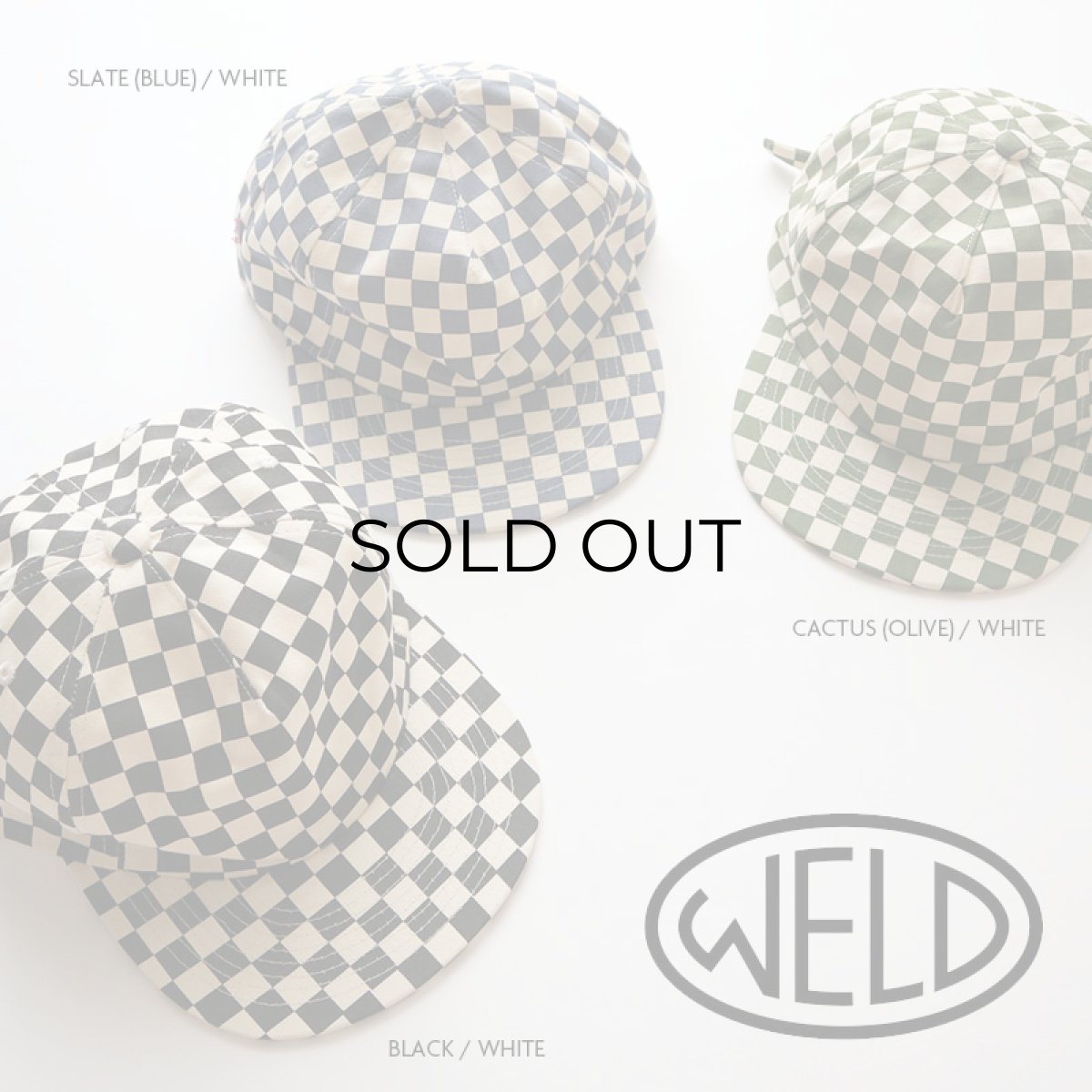 画像1: 【NEW】 WELD BRUSHED COTTON TWILL CHECKERBOARD FIELD TRIP CAP (1)