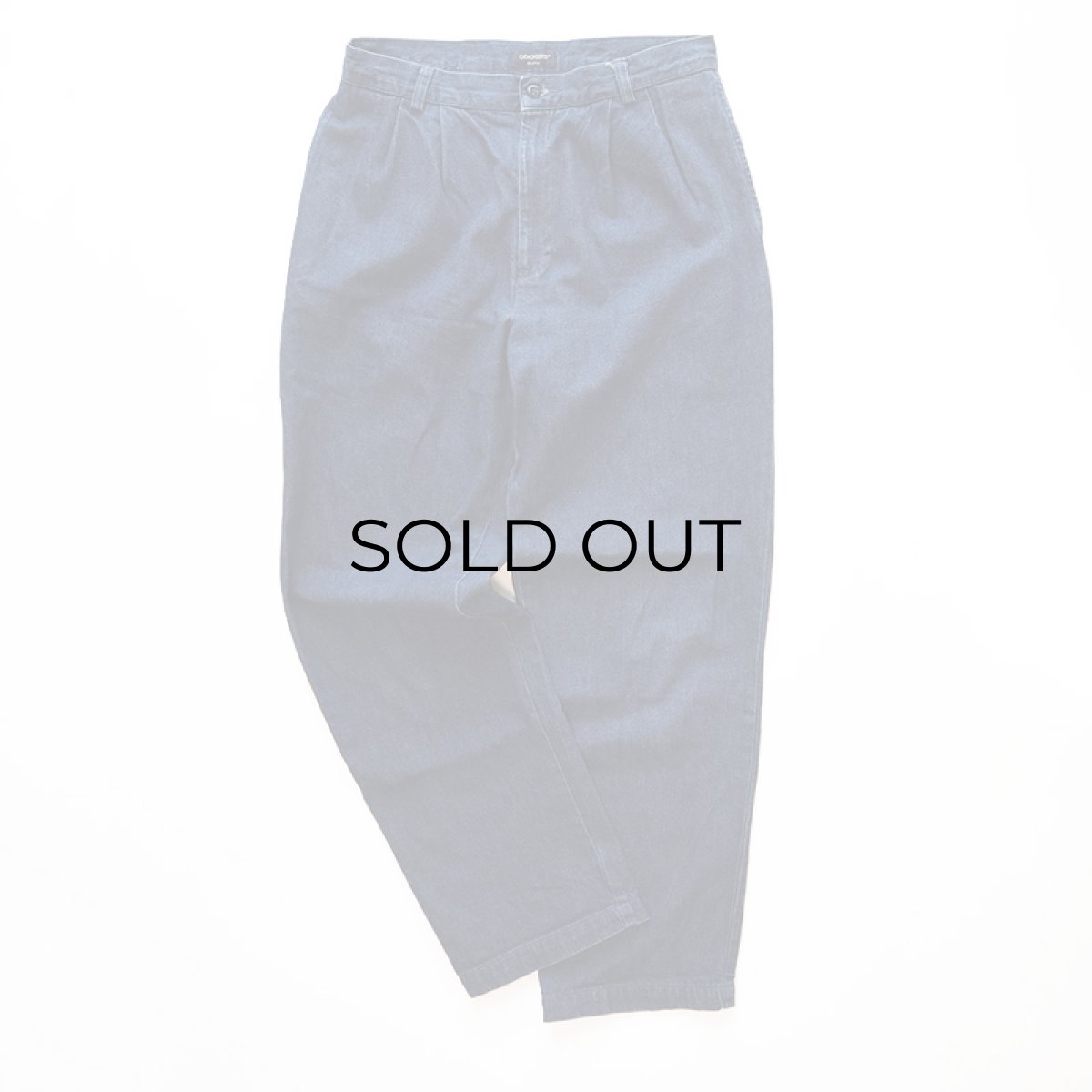 画像2: DOCKERS COTTON DENIM TUCK PANTS 【W33 程度】 (2)