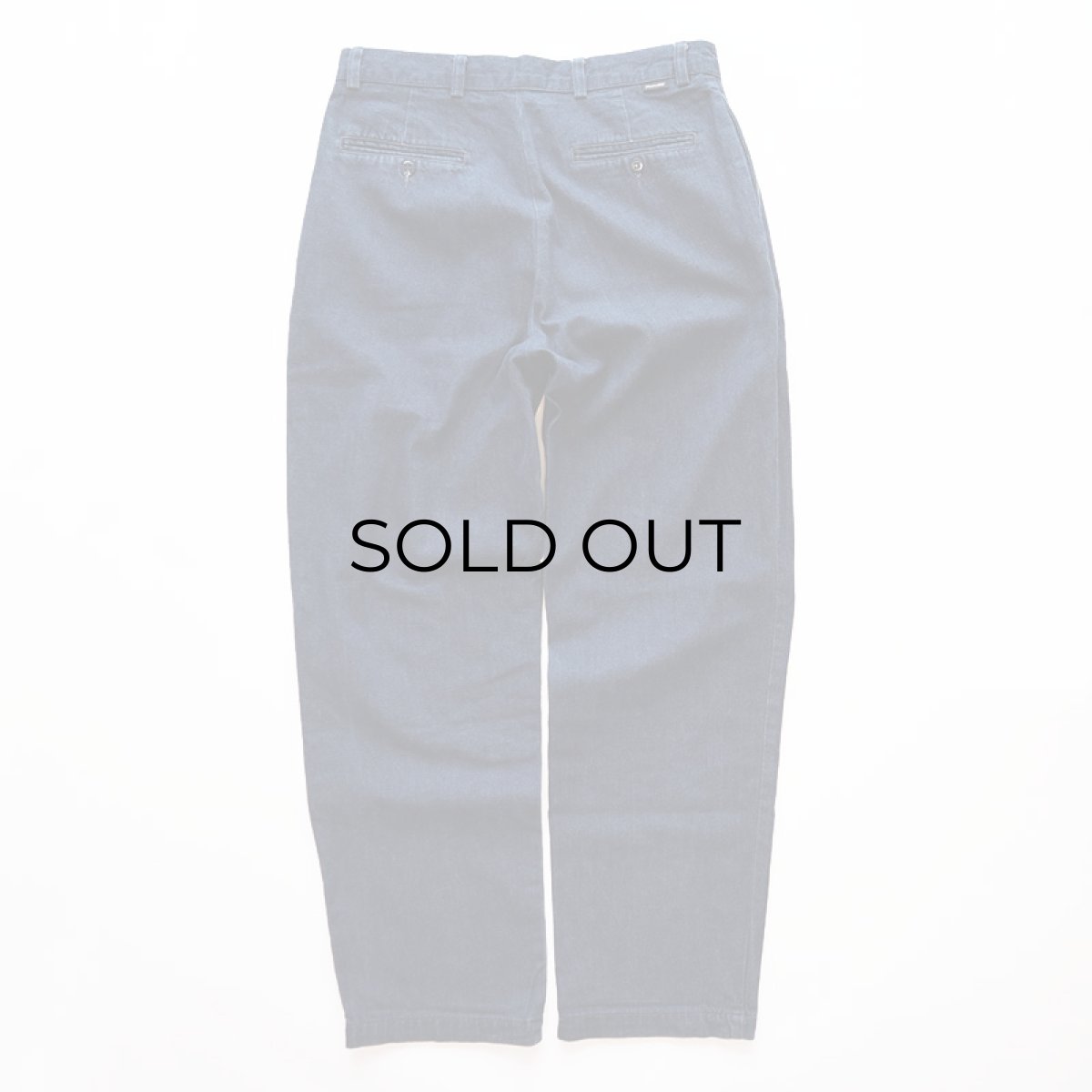 画像3: DOCKERS COTTON DENIM TUCK PANTS 【W33 程度】 (3)