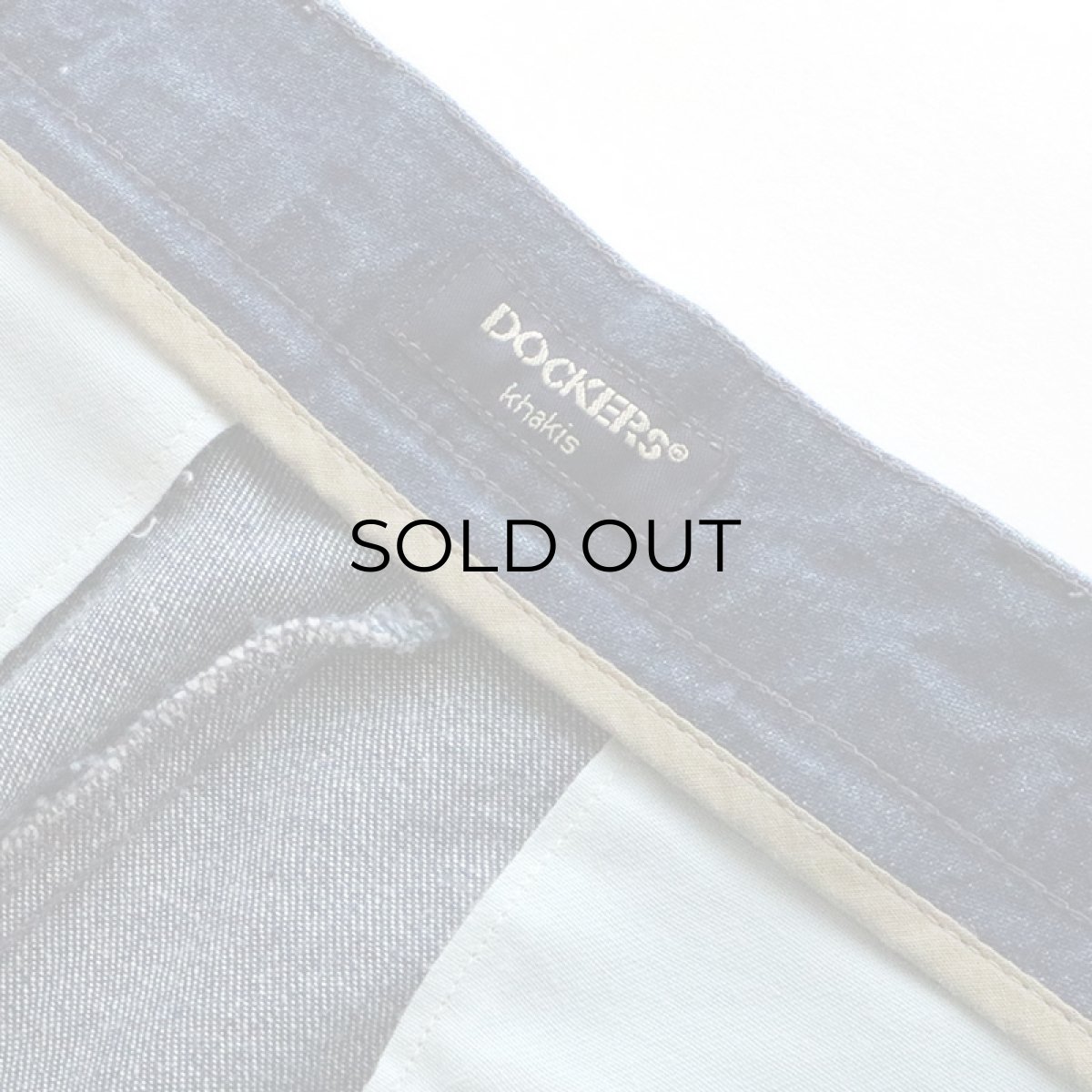 画像6: DOCKERS COTTON DENIM TUCK PANTS 【W33 程度】 (6)