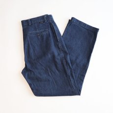 画像1: DOCKERS COTTON DENIM TUCK PANTS 【W33 程度】 (1)