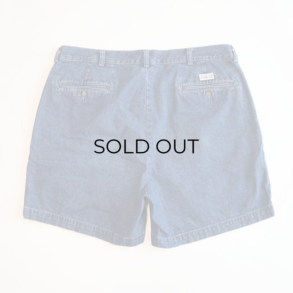画像3: Polo by Ralph Lauren COTTON DENIM TUCK SHORTS【W38 程度】 (3)