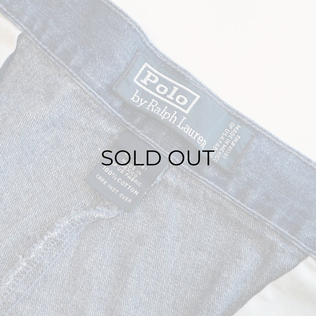 画像5: Polo by Ralph Lauren COTTON DENIM TUCK SHORTS【W38 程度】 (5)