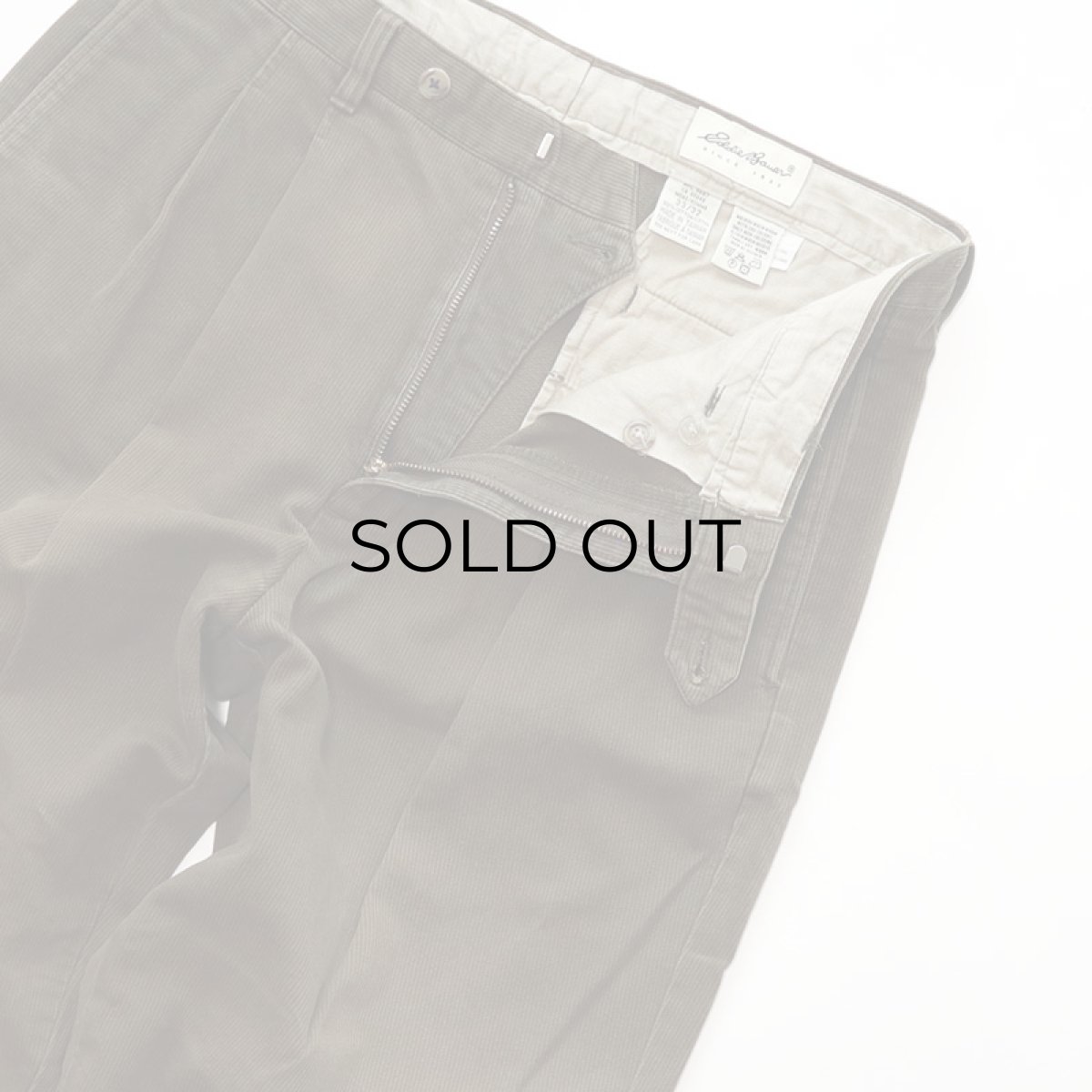 画像5: 90's Eddie Bauer COTTON PIQUE TUCK PANTS (5)
