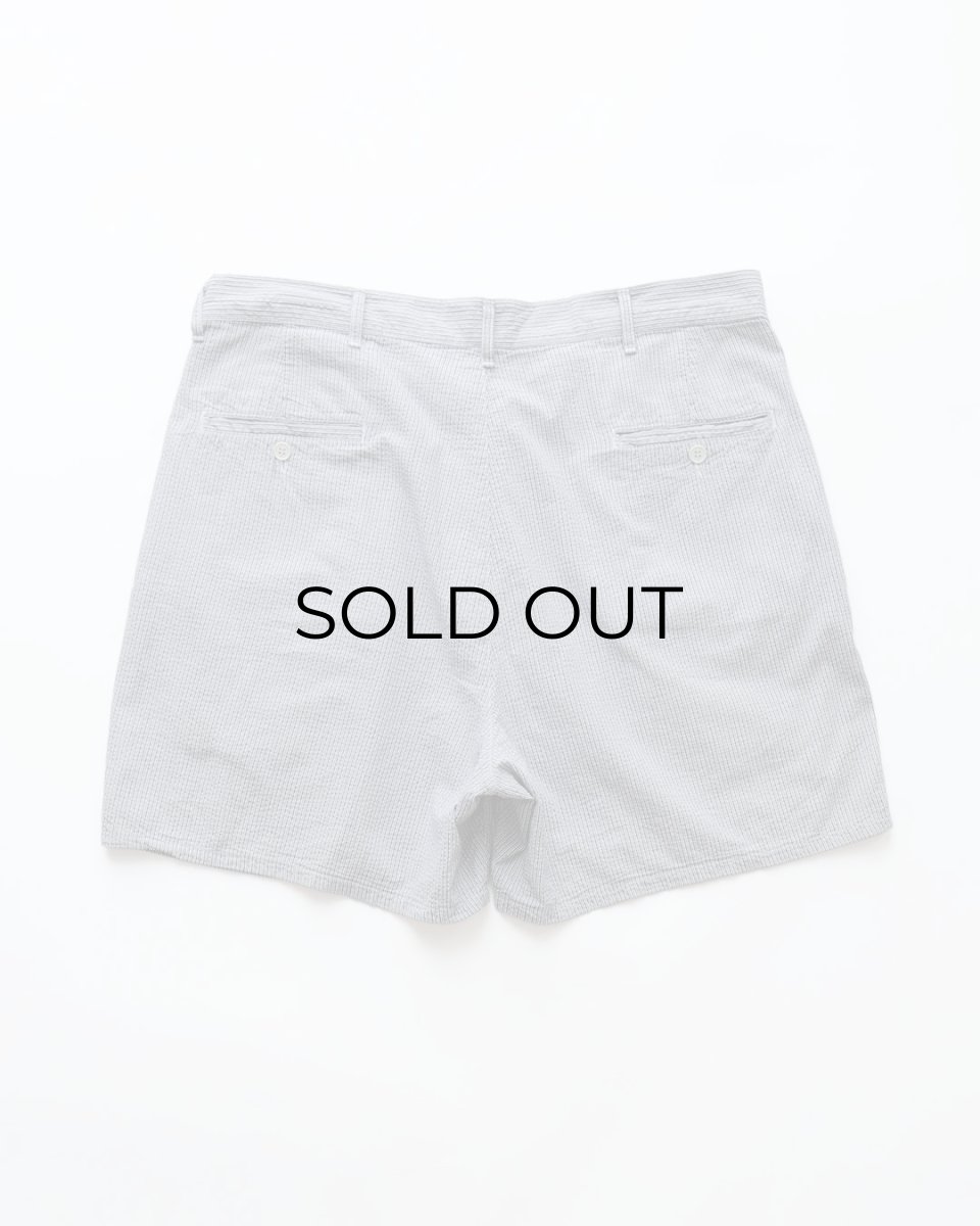 画像3: 〜90's Polo by Ralph Lauren COTTON SEERSUCKER STRIPE TUCK SHORTS "MADE IN USA" 【W37 程度】 (3)