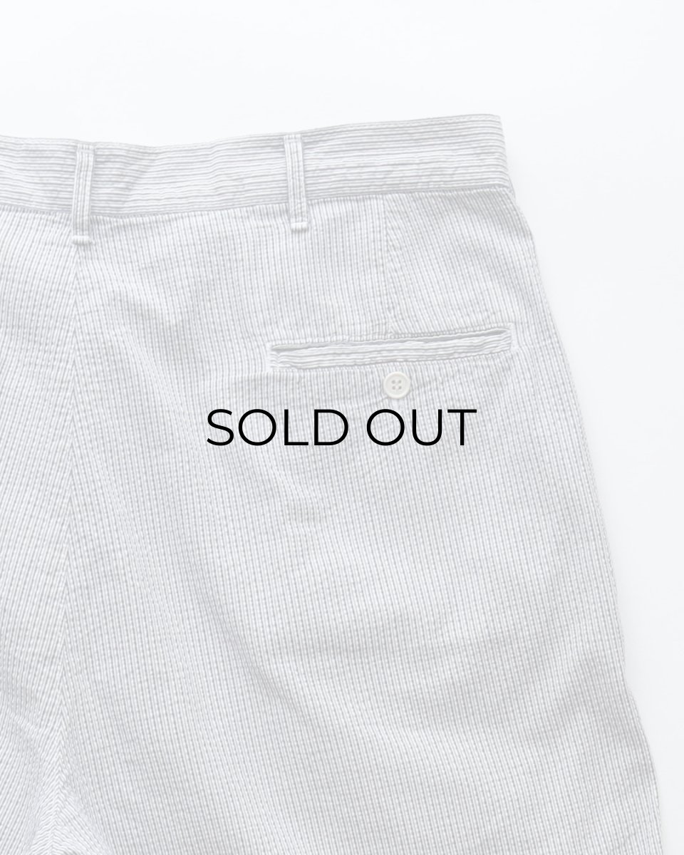 画像6: 〜90's Polo by Ralph Lauren COTTON SEERSUCKER STRIPE TUCK SHORTS "MADE IN USA" 【W37 程度】 (6)