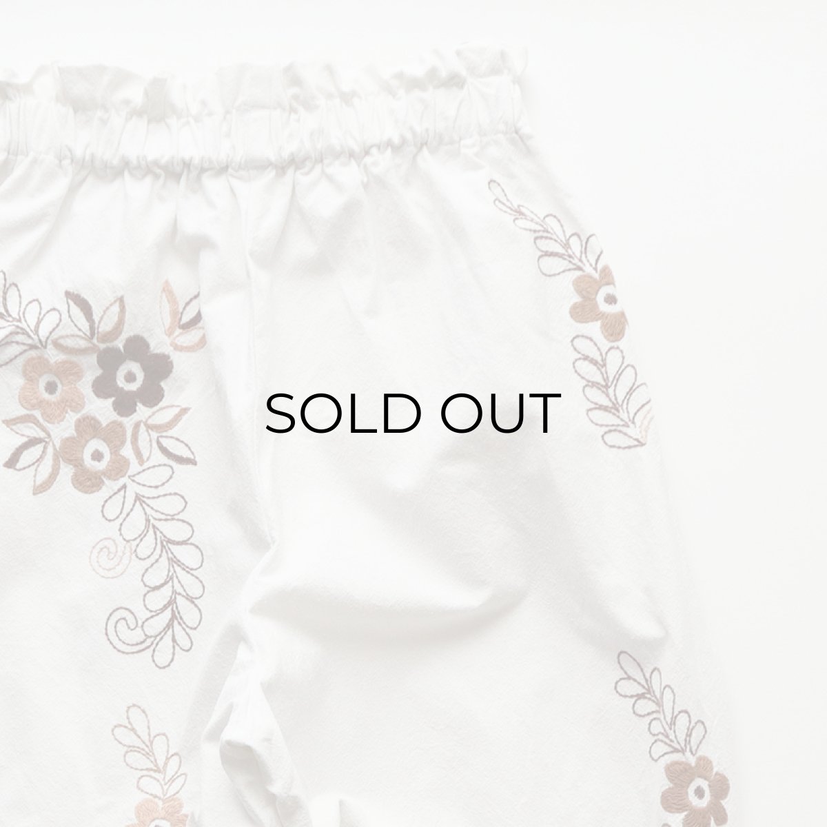 画像5: 【REMAKE】 VINTAGE EMBROIDERED CLOTH EASY PANTS (5)