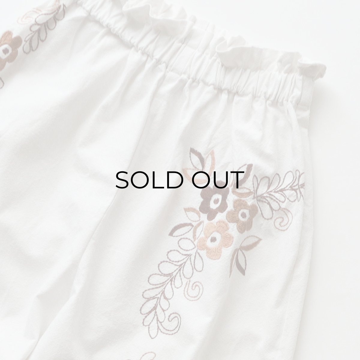 画像3: 【REMAKE】 VINTAGE EMBROIDERED CLOTH EASY PANTS (3)