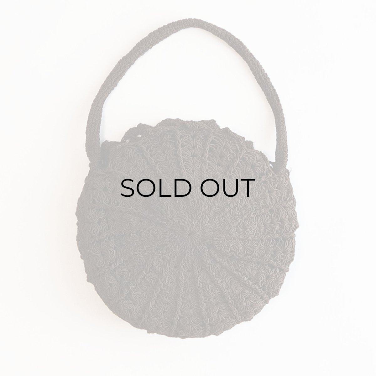 画像3: 〜60's CROCHET LACE ROUND BAG (3)