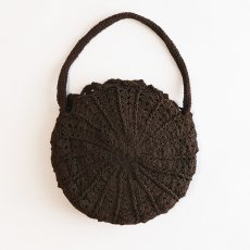 画像3: 〜60's CROCHET LACE ROUND BAG (3)