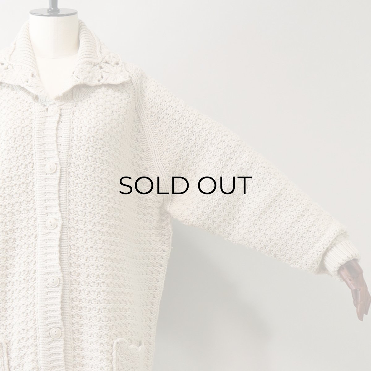 画像9: Norm Thompson WOOL ACRYLIC KNIT CARDIGAN (9)