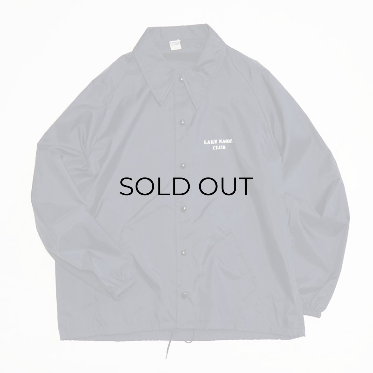 画像1: 70's Champion NYLON PRINT SNAP COACH JACKET "LAKE NAOMI CLUB" (1)