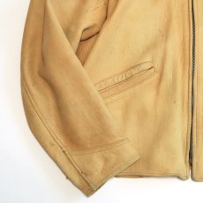 画像5: 40's UNKNOWN BRAND DEERSKIN LEATHER SPORTS JACKET (5)