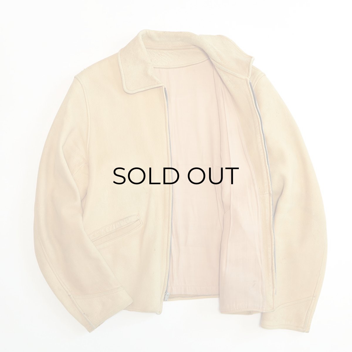 画像2: 40's UNKNOWN BRAND DEERSKIN LEATHER SPORTS JACKET (2)