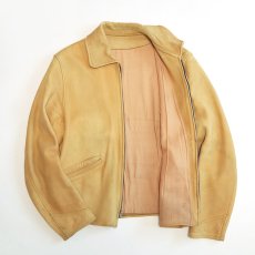 画像2: 40's UNKNOWN BRAND DEERSKIN LEATHER SPORTS JACKET (2)