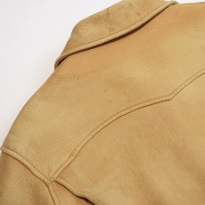 画像7: 40's UNKNOWN BRAND DEERSKIN LEATHER SPORTS JACKET (7)