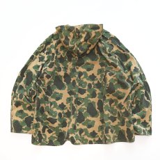 画像2: 〜50's Always-Dri COTTON DUCK HUNTER CAMOUFLAGE HALF ZIP HOODED PULLOVER HUNTING SMOCK (2)