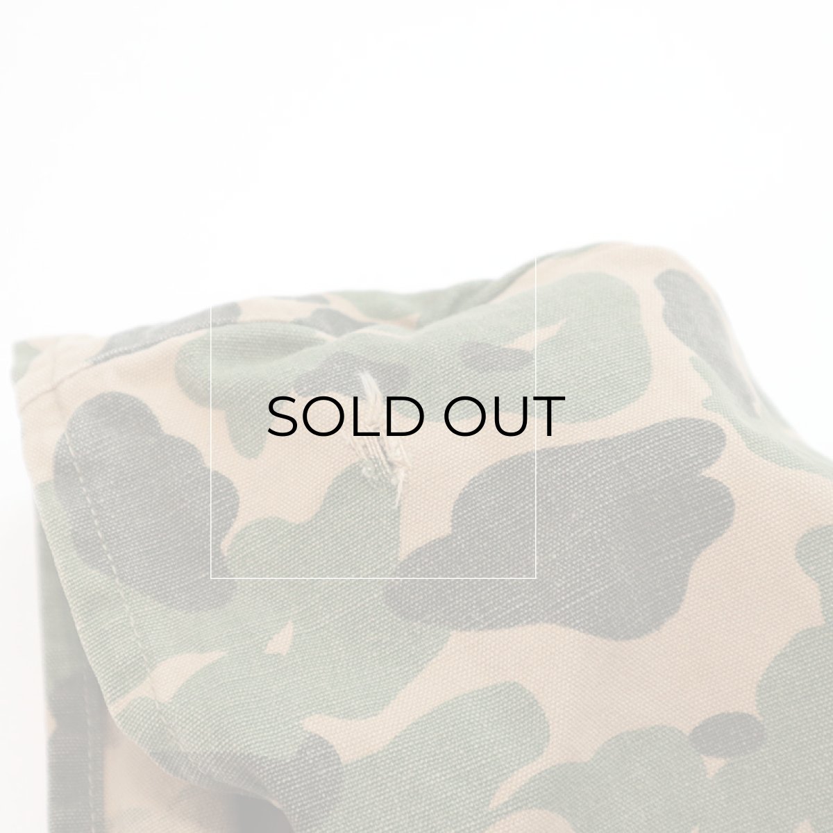 画像11: 〜50's Always-Dri COTTON DUCK HUNTER CAMOUFLAGE HALF ZIP HOODED PULLOVER HUNTING SMOCK (11)