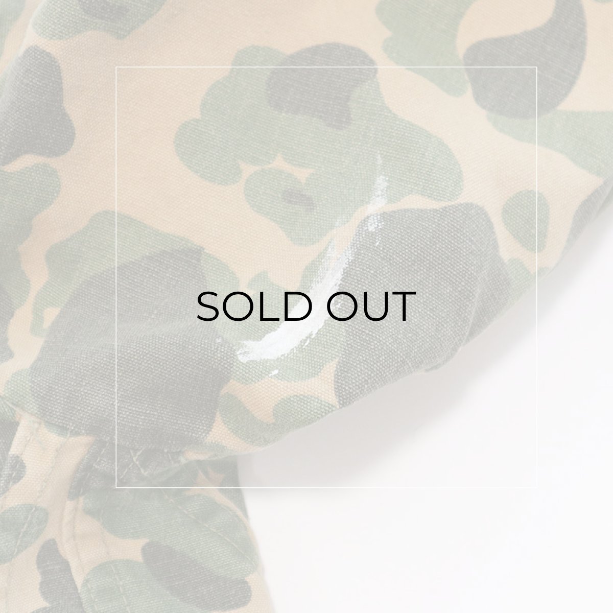 画像10: 〜50's Always-Dri COTTON DUCK HUNTER CAMOUFLAGE HALF ZIP HOODED PULLOVER HUNTING SMOCK (10)