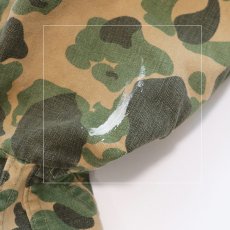 画像10: 〜50's Always-Dri COTTON DUCK HUNTER CAMOUFLAGE HALF ZIP HOODED PULLOVER HUNTING SMOCK (10)
