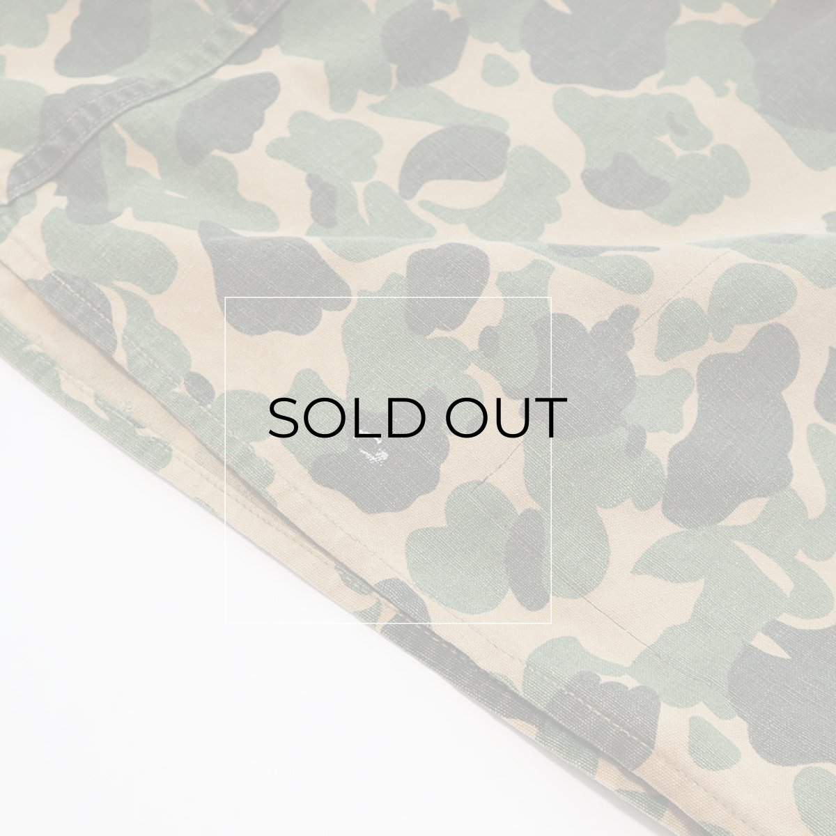 画像8: 〜50's Always-Dri COTTON DUCK HUNTER CAMOUFLAGE HALF ZIP HOODED PULLOVER HUNTING SMOCK (8)