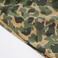 画像8: 〜50's Always-Dri COTTON DUCK HUNTER CAMOUFLAGE HALF ZIP HOODED PULLOVER HUNTING SMOCK (8)