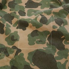 画像7: 〜50's Always-Dri COTTON DUCK HUNTER CAMOUFLAGE HALF ZIP HOODED PULLOVER HUNTING SMOCK (7)