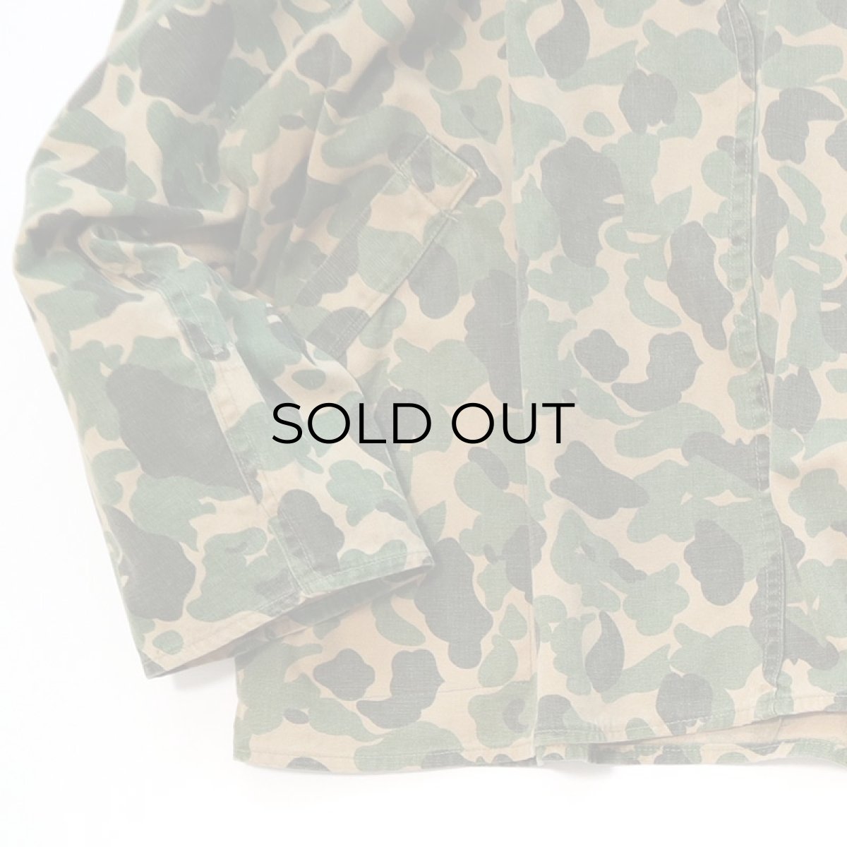 画像4: 〜50's Always-Dri COTTON DUCK HUNTER CAMOUFLAGE HALF ZIP HOODED PULLOVER HUNTING SMOCK (4)