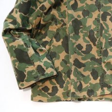 画像4: 〜50's Always-Dri COTTON DUCK HUNTER CAMOUFLAGE HALF ZIP HOODED PULLOVER HUNTING SMOCK (4)