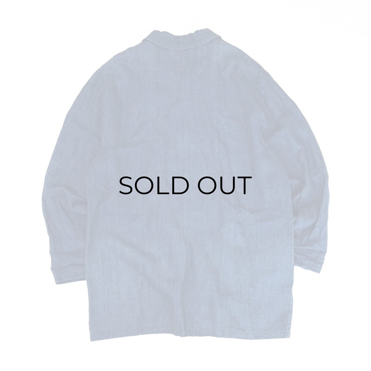 画像2: ELISABETH INDIGO LINEN OVER JACKET (2)