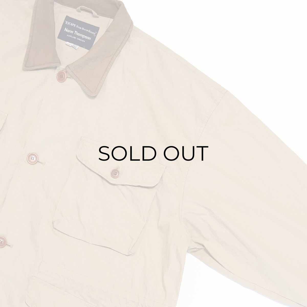 画像4: 80's Norm Thompson COTTON POPLIN TRAVELLER JACKET (4)