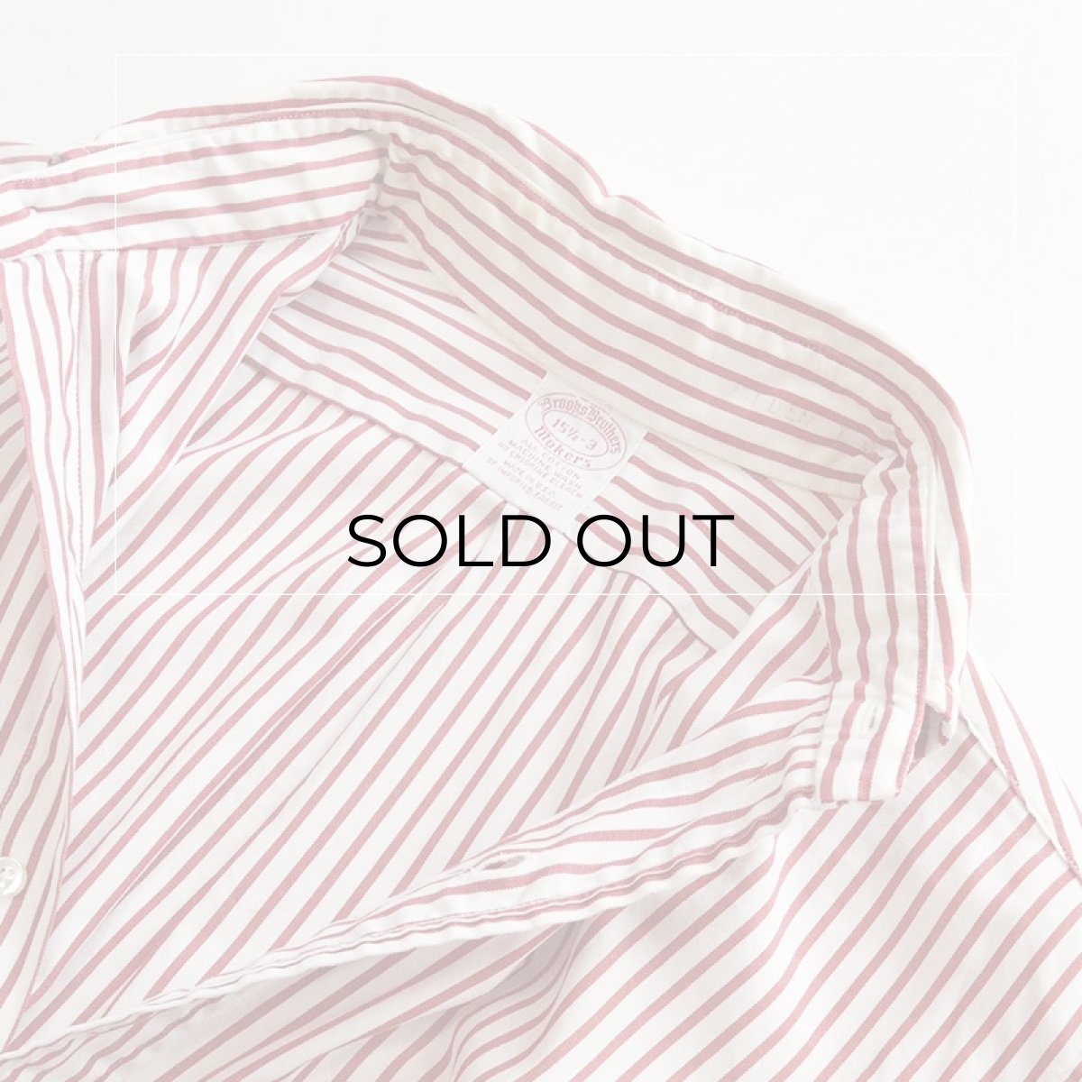 画像7: OLD Brooks Brothers COTTON STRIPE B/D SHIRT "MADE IN USA" (7)