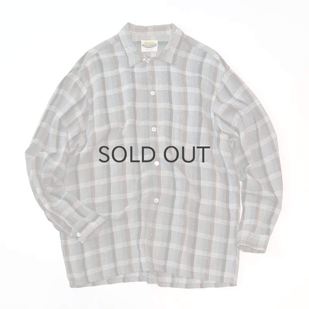 画像1: 50's-60's Pennleigh GRANELLA RAYON CHECK BOX SHIRT (1)