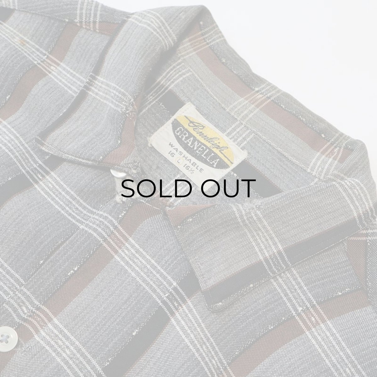 画像7: 50's-60's Pennleigh GRANELLA RAYON CHECK BOX SHIRT (7)