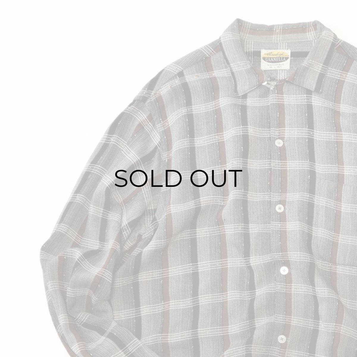 画像3: 50's-60's Pennleigh GRANELLA RAYON CHECK BOX SHIRT (3)