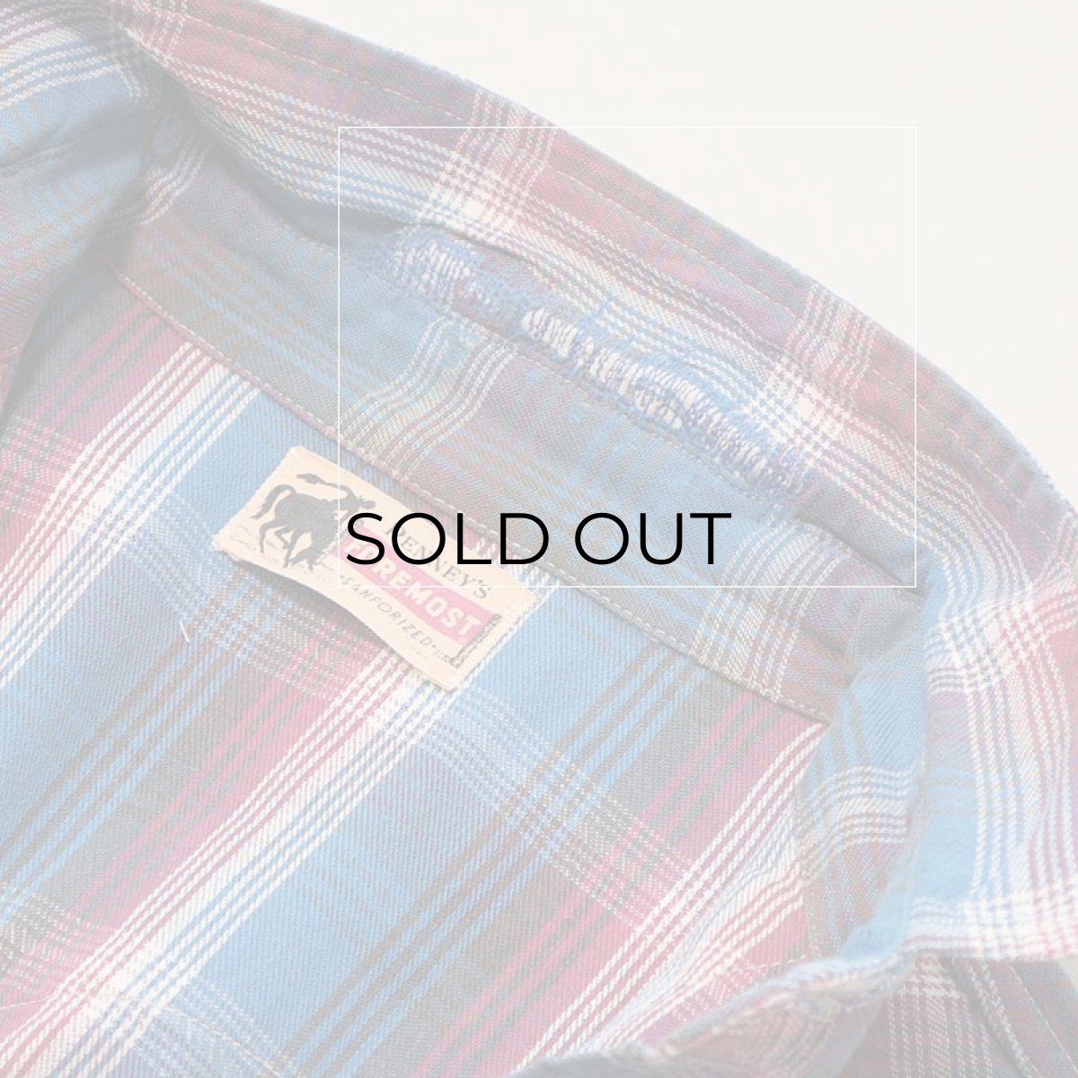 画像5: 60's PENNEY'S "FOREMOST" COTTON CHECK WESTERN SHIRT (5)