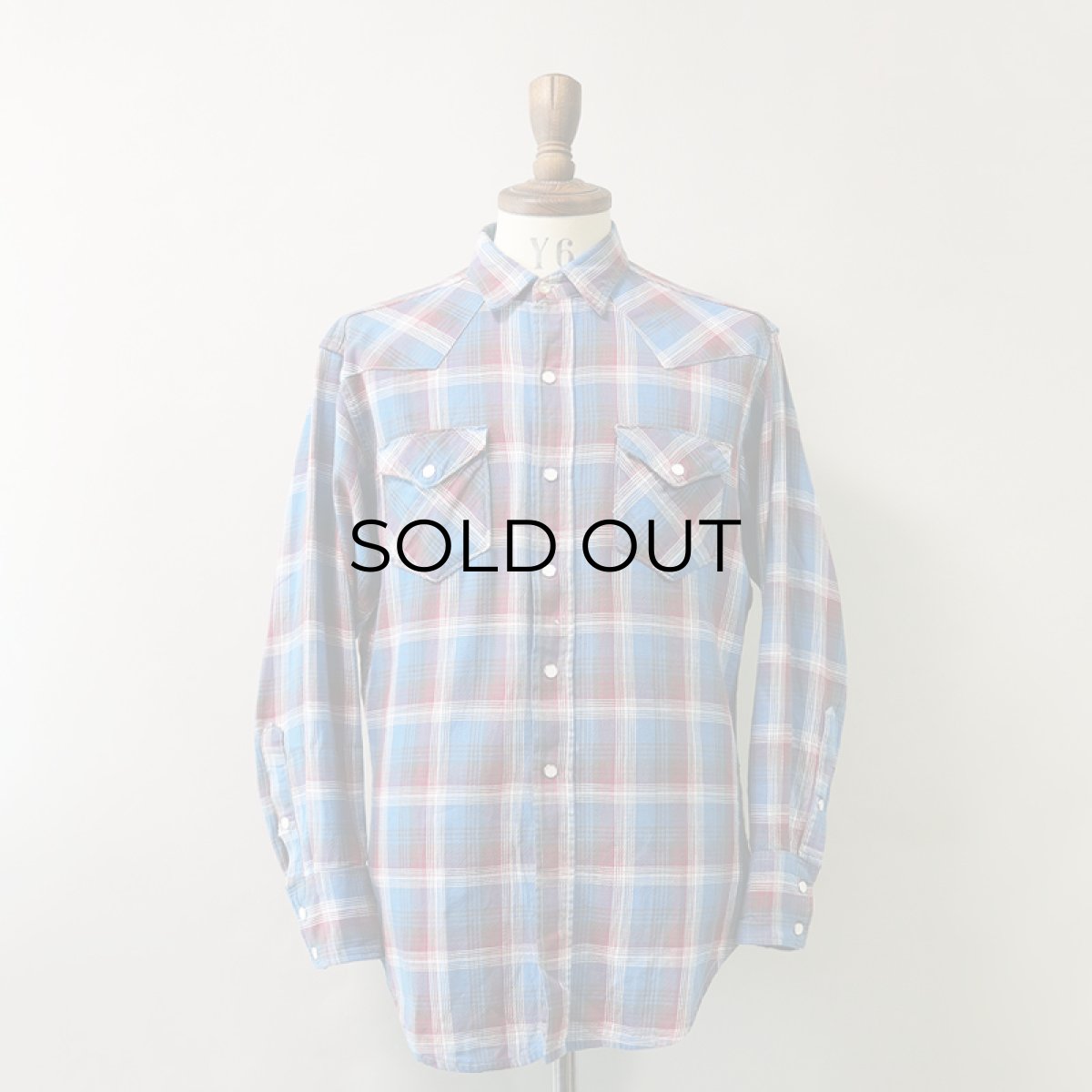 画像12: 60's PENNEY'S "FOREMOST" COTTON CHECK WESTERN SHIRT (12)