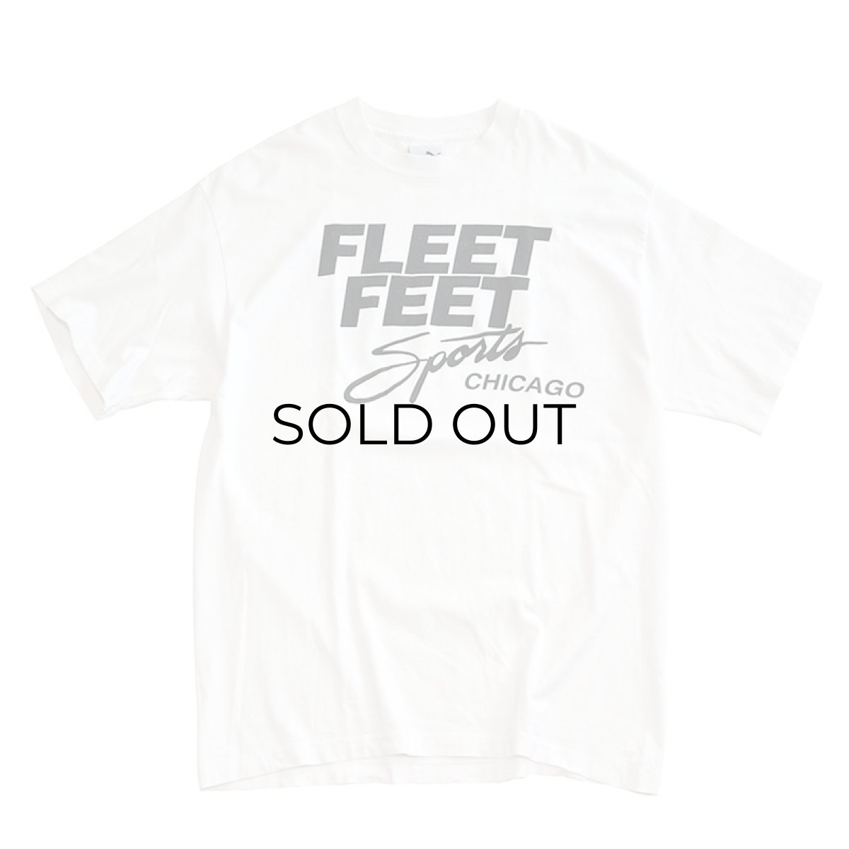 画像2: 〜90's PUMA COTTON W-PRINT S/S TEE "FLEET FEET Sports" (2)