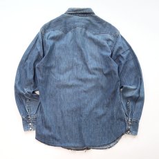 画像3: 50's LEVI'S "SHORTHORN TAG" COTTON DENIM FULL SNAP WESTERN SHIRT (3)