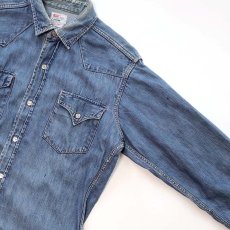 画像4: 50's LEVI'S "SHORTHORN TAG" COTTON DENIM FULL SNAP WESTERN SHIRT (4)