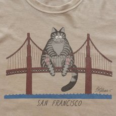 画像7: 00's crazy shirts "KONA COFFEE DYED" COTTON "Kliban CAT" W-PRINIT S/S TEE "SAN FRANCISCO" (7)