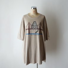 画像16: 00's crazy shirts "KONA COFFEE DYED" COTTON "Kliban CAT" W-PRINIT S/S TEE "SAN FRANCISCO" (16)